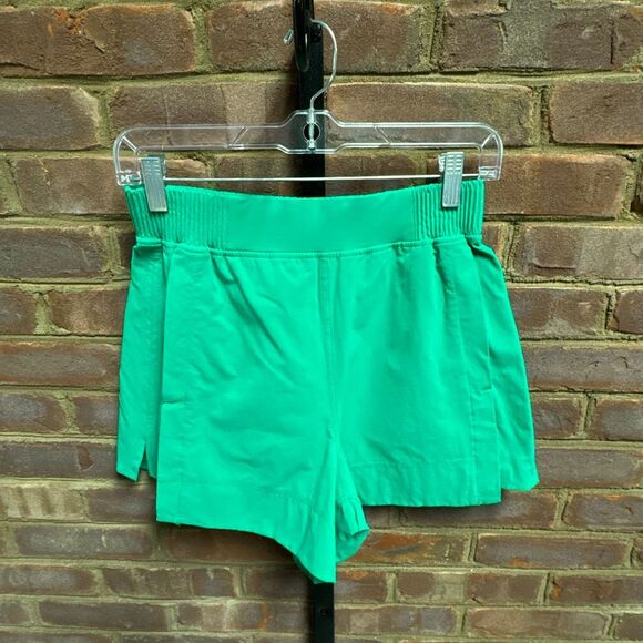 Lululemon Womens Green Stretch Woven Relaxed Fit High Rise 4” Shorts Size Small - Picture 4 of 7